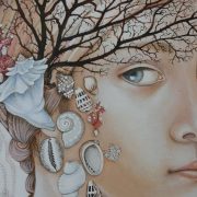 " mother of pearl " 60 x 60 cm