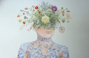 " Bouquet Sibylle, La joie " 115 x 175 cm