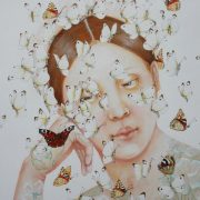 Lumière papillon" detail 124 x 94 cm